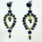 Pendientes negros de cristal P-34-188