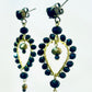 Pendientes negros de cristal P-34-188