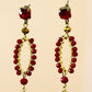 Pendientes oval rojos P-34-189