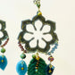 Pendientes grandes con hojas de color P-34-193