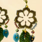 Pendientes grandes con hojas de color P-34-193