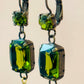 Pendientes de cristal Olivina P-34-86-G