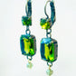 Pendientes de cristal Olivina P-34-86-G