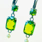 Pendientes de cristal Olivina P-34-86-G