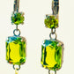 Pendientes de cristal Olivina P-34-86-G